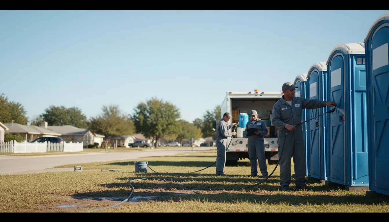 Long-Term Portable Toilet Rental in Highlands, TX near me